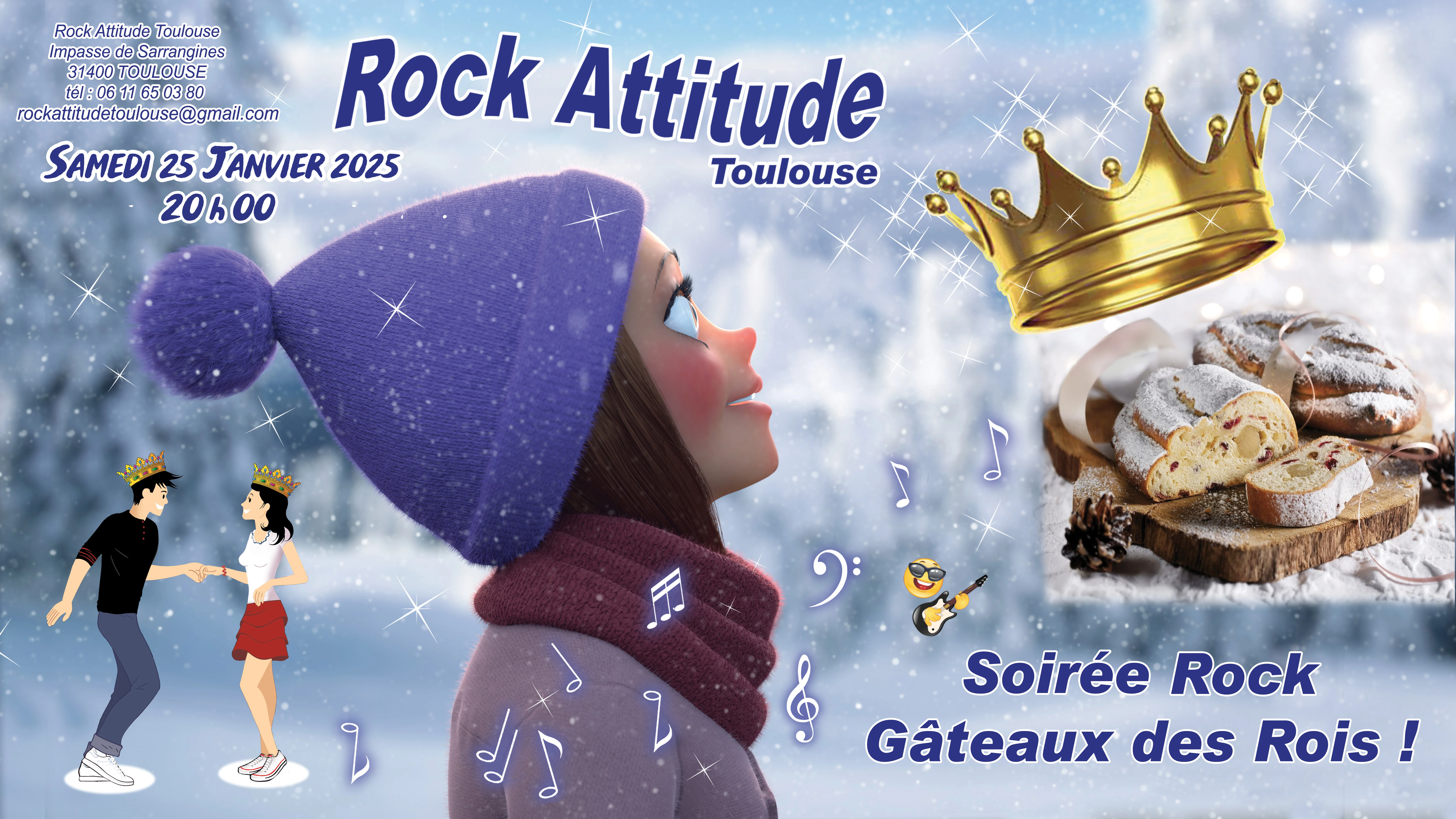 Soirée Rock & Gâteaux des Rois ! à Toulouse - Samedi 25 Janvier 2025 à 20h00